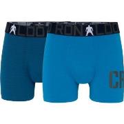 CR7 Cristiano Ronaldo Kalsonger 2P Boys Trunk Briefs Blå bomull 146-15...