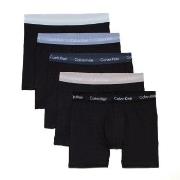 Calvin Klein Kalsonger 5P Cotton Stretch Boxer Briefs Svart/Blå bomull...