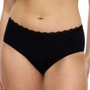 Triumph Trosor Feel Of Cotton Midi Brief Svart bomull 42 Dam