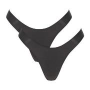 Sloggi Trosor 2P ZERO Feel 2 0 Tiny Tanga C2P Svart X-Large Dam