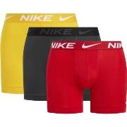 Nike Kalsonger 6P Everyday Essentials Micro Boxer Brief Röd/Gul polyes...