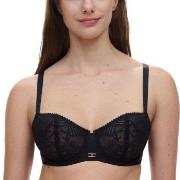 Chantelle BH Origins Lace Unlined Demi Bra Svart nylon G 75 Dam
