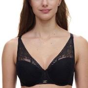 Chantelle BH Origins Lace Lightweight Plunge Bra Svart nylon E 80 Dam