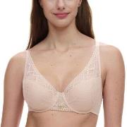 Chantelle BH Origins Lace Lightweight Plunge Bra Beige nylon B 90 Dam
