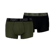 Puma Kalsonger 2P Men Everyday Trunks Svart/Grön bomull Medium Herr