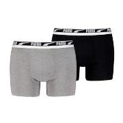 Puma Kalsonger 2P Men Multi Logo Boxer Svart/Vit bomull XX-Large Herr