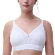 Chantelle BH EasyFeel Wirefree Support Bra Vit nylon F 75 Dam
