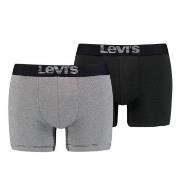 Levis Kalsonger 2P Men Optical Illussion Boxer Brief Grå/Svart bomull ...