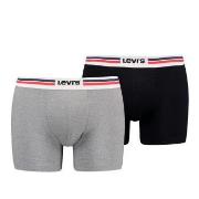 Levis Kalsonger 2P Men Sportswear Logo Boxer Brief Grå/Svart bomull Sm...