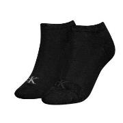 Calvin Klein Strumpor 2P Glossy Sneaker Socks Svart Strl 35/38 Dam