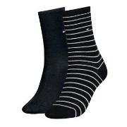 Tommy Hilfiger Strumpor 2P Classic Small Stripe Socks Svart Strl 39/42...