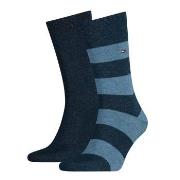 Tommy Hilfiger Strumpor 2P Men Rugby Sock Jeansblå Strl 43/46 Herr