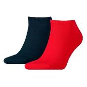 Tommy Hilfiger Strumpor 2P Men Sneaker Sock Blå/Röd Strl 43/46 Herr