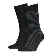 Tommy Hilfiger Strumpor 2P Men Sock Stripe Svart Strl 47/49 Herr