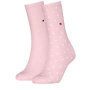 Tommy Hilfiger Strumpor 2P Women Dot Sock Ljusrosa Strl 35/38 Dam