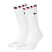 Tommy Uni TJ Iconic Crew Socks Strumpor 2P Vit Strl 43/46