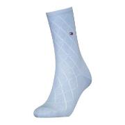 Tommy Hlfiger Women Premium Argyle Socks Strumpor Ljusblå Strl 35/38 D...