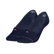Tommy Hilfiger Strumpor 2P Women Shine Footie Socks Marin Strl 35/38 D...