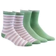 Damella Strumpor 2P Bamboo Socks Grönrandig Strl 43/46 Dam