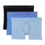 Calvin Klein Kalsonger 3P Icon Cotton Trunks Svart/Blå bomull Large He...