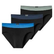 Schiesser Kalsonger 3P 95-5 Multipacks Rio-Slip Svart/Blå bomull Large...