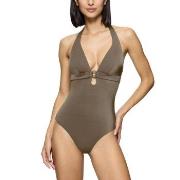 Triumph Midnight Swim OP 01 Swimsuit Khaki E 44 Dam