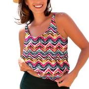 Wiki Jamaica Tankini Top Flerfärgad E/F Medium Dam