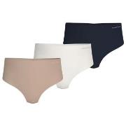 Tommy Hilfiger Trosor 3P Logo HW Thong Flerfärgad Large Dam