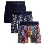 Muchachomalo Kalsonger 3P Cotton Stretch Robotheads Boxer Svart mönstr...