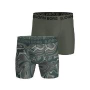 Björn Borg Kalsonger 2P Sports Microfiber Stretch Boxers Militärgrön p...