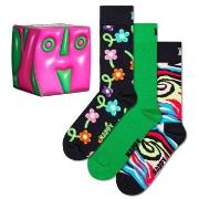 Happy socks Strumpor 3P Hyper Cube Socks Gift Box Flerfärgad bomull St...