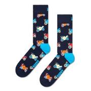 Happy socks Strumpor Motorbike Sock Marin mönstrad bomull Strl 41/46