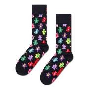 Happy socks Strumpor Teddy Sock Svart Mönster bomull Strl 36/40