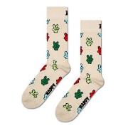 Happy socks Strumpor Peace Sock Beige bomull Strl 41/46