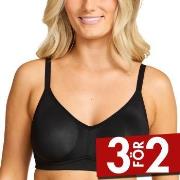 Damella BH Carla Soft Bra Svart polyester D 75 Dam