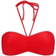 Damella Olivia Textured Padded Bikini Bra Röd nylon 48 Dam