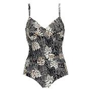 Damella Tara Swimsuit Pattern Svart Mönster 38 Dam