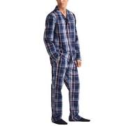 Gant Check Pajama Set Shirt And Pants Blå bomull Medium Herr