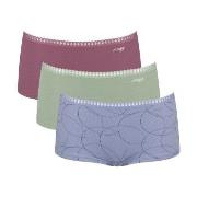 Sloggi Trosor 3P GO Crush Hipster Shorts Flerfärgad-2 bomull Large Dam