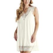 Damella Viscose Plain Sleeveless Nightdress Elfenben viskos X-Large Da...