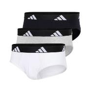 adidas Kalsonger 3P Active Flex Cotton Brief 314 Vit/Grå bomull X-Larg...