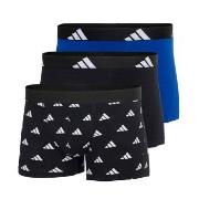 adidas Kalsonger 3P Active Flex Cotton Trunk Svart Mönster bomull X-La...