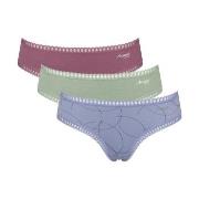Sloggi Trosor 3P GO Crush Hipster Briefs Blå/Rosa bomull X-Large Dam