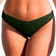 Wiki Low Cut Brazilian Bikini Brief Mörkgrön Large Dam