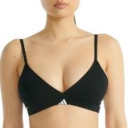 adidas BH Sport Active 3 Stripes Triangle Bralette Svart bomull X-Larg...
