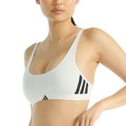adidas BH Sport Active Essentials 3 Stripes Bralette Vit bomull XX-Lar...
