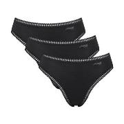 Sloggi Trosor 3P GO Crush High Leg Briefs Svart bomull Large Dam