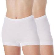 Schiesser Trosor 2P Original Classics Fine Rib Shorts Vit bomull 38 Da...