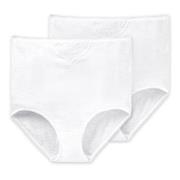 Schiesser Trosor 2P Essentials Cotton Maxi Embroidery Vit bomull Mediu...