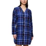 Triumph Boyfriend NDW X Checks Mörkblå bomull 44 Dam